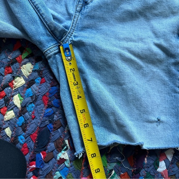 American Eagle Light Wash Jorts Blue Jean Cutoff Denim Shorts Women’s Size 30 - Picture 16 of 16